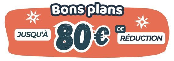 Bandeau Bons plans jusqu'à 80€ de réduction colonies de vacances et stages sportifs ados et enfants sur une sélection de dates été 2026 Supernova